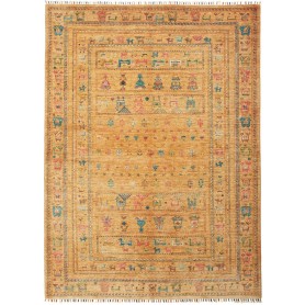 Tappeto Rubin Pakistan Astratto Giallo Ocra Turchese 170x230