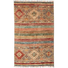 Tappeto Rubin Pakistan Geometrico Beige Terracotta 79x130 cm