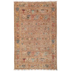 Tappeto Rubin Pakistan Geometrico Marrone Terracotta 122x193