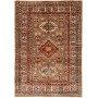 Tappeto Kazak Fine Pakistan Astratto Marrone-grigio Rosso Bo