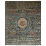 Tappeto Mamlouk Pakistan Geometrico Turchese Petrolio Beige