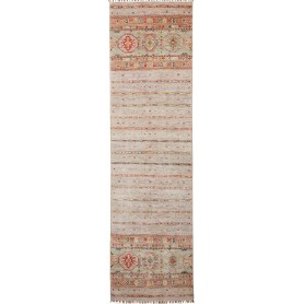 Tappeto Rubin Pakistan Astratto Beige Grigio Terracotta Ross
