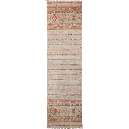Tappeto Rubin Pakistan Astratto Beige Grigio Terracotta Ross