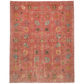 Tappeto Shahi Fine Pakistan Floreale Rosa Antico Azzurro Gia