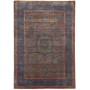 Tappeto Mamlouk Pakistan Geometrico Blu Marrone Ruggine Verd