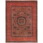 Tappeto Mamlouk Pakistan Geometrico Terracotta Blu Petrolio