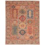 Tappeto Tribal Pakistan Astratto Terracotta Blu Rosso Verde