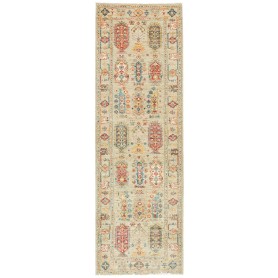 Tappeto Tribal Pakistan Astratto Verde Salvia Chiaro Rosso T