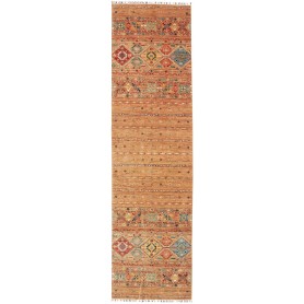 Tappeto Rubin Pakistan Geometrico Arancione Terracotta Blu R