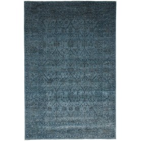 Tappeto Zigler Fine Pakistan Geometrico Blu Petrolio Grigio