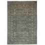 Tappeto Rubin Pakistan Astratto Blu Petrolio Antico Rosso Ma