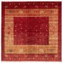 Tappeto Siva Pakistan Astratto Rosso Scuro Arancio Beige Blu