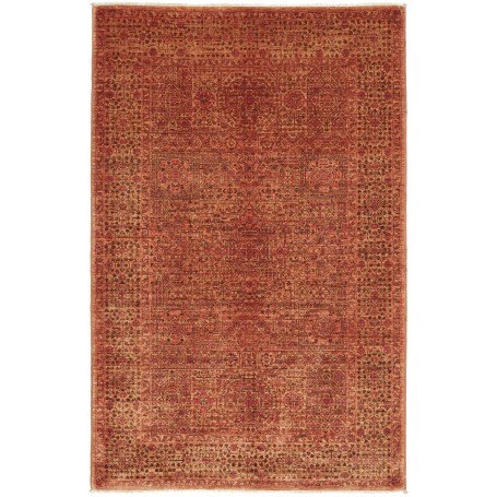 Tappeto Mamlouk Pakistan Geometrico Terracotta Rosso Ruggine