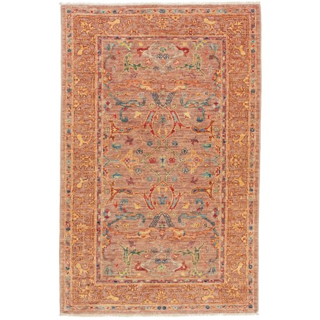 Tappeto Zigler Fine Pakistan Floreale Terracotta Ruggine Bei