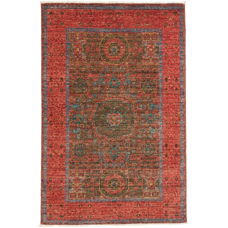 Tappeto Mamlouk Pakistan Geometrico Rosso Terracotta Turches