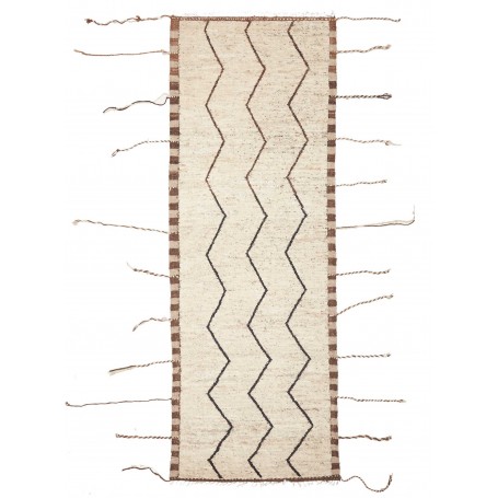 Tappeto Berbero Pakistan Astratto Crema Marrone Chi
