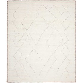 Tappeto Berbero Pakistan Geometrico Beige Crema Gri