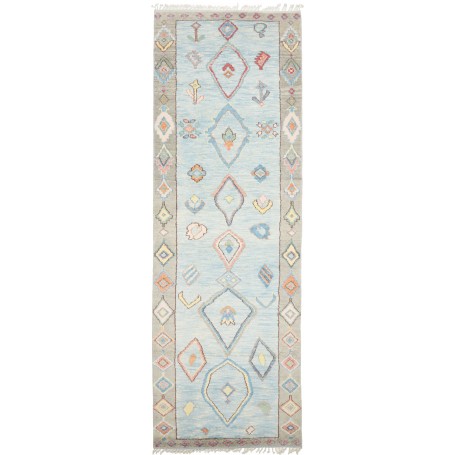 Tappeto Berbero Pakistan Astratto Azzurro Cielo Gri