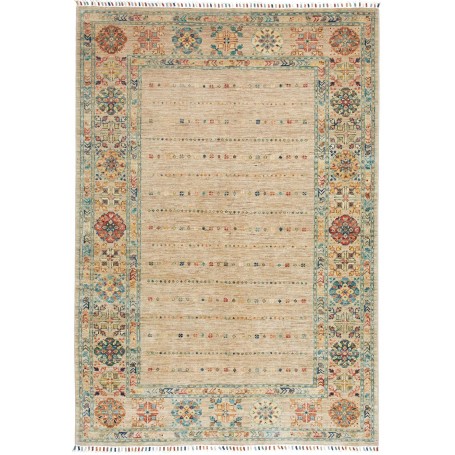 Tappeto Rubin Pakistan A Righe Beige Sabbia Terracotta Turch