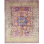 Tappeto Mamlouk Pakistan Geometrico Verde Menta Pastello Vio