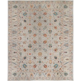 Tappeto Zigler Fine Pakistan Floreale Grigio Azzurro Terraco