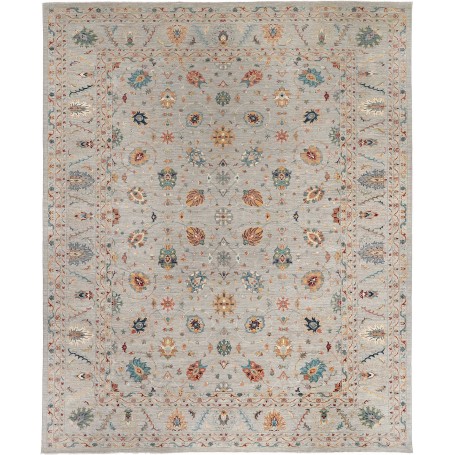 Tappeto Zigler Fine Pakistan Floreale Grigio Azzurro Terraco