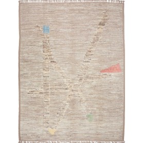 Tappeto Berbero Pakistan Geometrico Beige Sabbia Bl