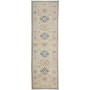 Tappeto Kazak Afghanistan Astratto Beige Crema Blu Denim Ros
