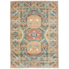 Tappeto Kazak Fine Pakistan Cornice Smeraldo Terracotta Ross