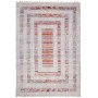 Tappeto Siva Pakistan Astratto Grigio Bluastro Chiaro Rosso