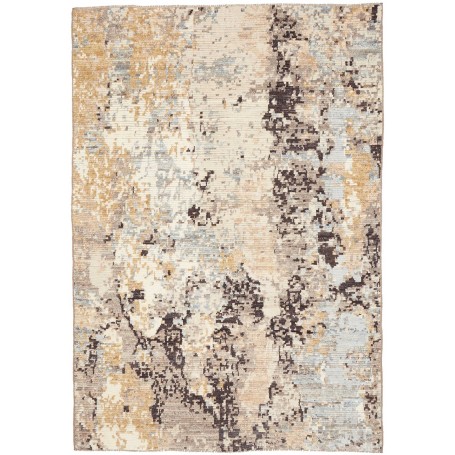 Tappeto Berbero Pakistan Astratto Crema Beige Grigi