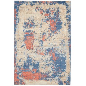 Tappeto Berbero Pakistan Astratto Beige Crema Blu P