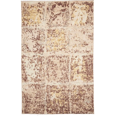 Tappeto Berbero Pakistan Astratto Beige Crema Marro