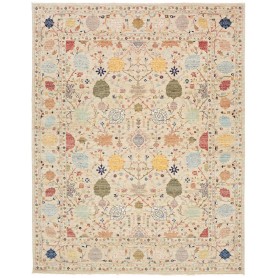 Tappeto Shahi Fine Pakistan Floreale Beige Multicolore Rosso
