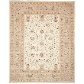 Tappeto Zigler Fine Pakistan Medaglione Crema Avorio Beige R