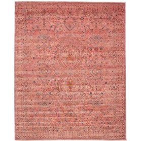Tappeto Shahi Fine Pakistan Astratto Rosa Antico Arancio Bru