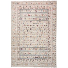 Tappeto Rubin Pakistan Geometrico Grigio Sabbia Chiaro Blu P