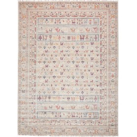 Tappeto Rubin Pakistan Astratto Grigio Beige Tonalità Chiare
