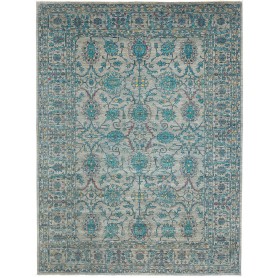 Tappeto Zigler Fine Pakistan Floreale Blu Grigio Turchese Ac