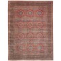 Tappeto Mamlouk Pakistan Geometrico Rosso Ruggine Marrone Bl