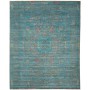 Tappeto Mamlouk Pakistan Geometrico Petrolio Blu Rosso Sbiad