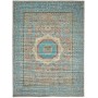 Tappeto Mamlouk Pakistan Floreale Azzurro Turchese Crema Ara