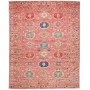 Tappeto Kazak Fine Pakistan Astratto Terracotta Rosa Blu Ver