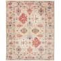 Tappeto Kazak Fine Pakistan Geometrico Grigio Beige Rosso Az