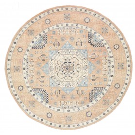 Tappeto Kazak Afghanistan Geometrico Pesca Salmone Azzurro C