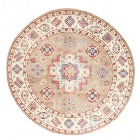Tappeto Kazak Afghanistan Geometrico Beige Marrone Rosso Blu