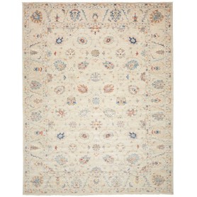 Tappeto Zigler Fine Pakistan Floreale Beige Crema Blu Aranci