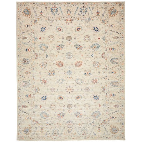 Tappeto Zigler Fine Pakistan Floreale Beige Crema Blu Aranci