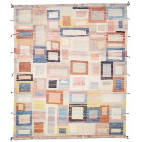 Tappeto Berbero Pakistan Geometrico Crema Beige Azz