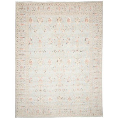 Tappeto Zigler Pakistan Floreale Azzurro Cielo Tenue Rosa Co